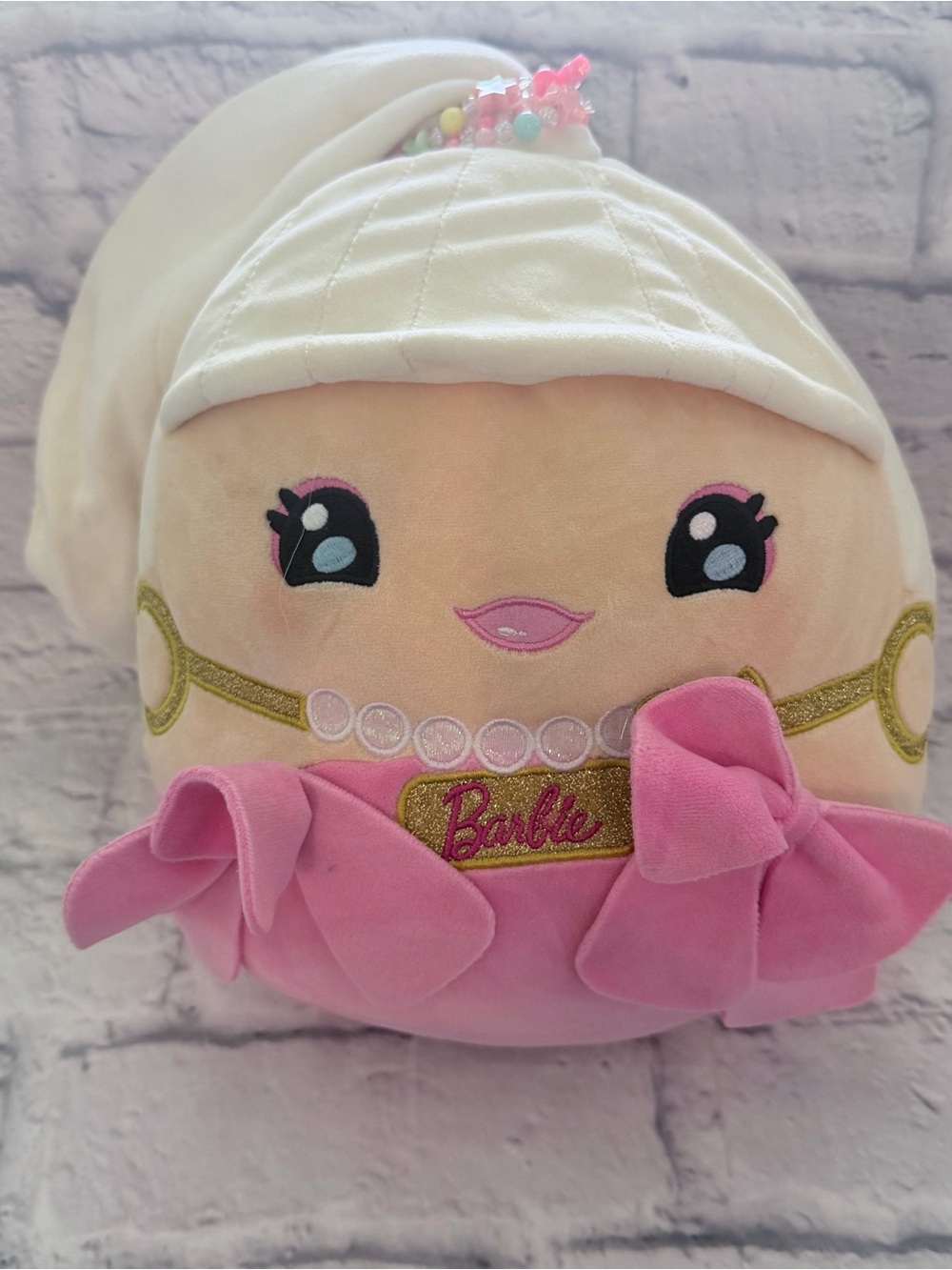 Barbie Cuutopia Cuddly Plush Pink & Cream Mattel 10"